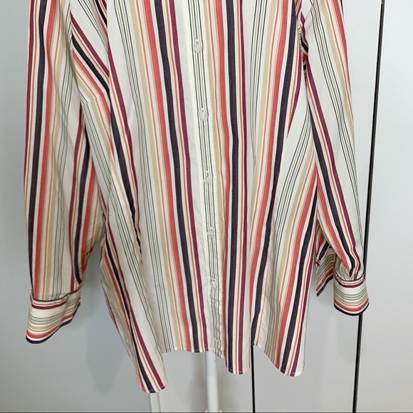 Women’s Plus Size 22 Striped Shirt Tommy Hilfiger Long Sleeve - Picture 15 of 16